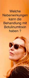 Welche Nebenwirkungen kann die Falten-Behandlung mit Botulinumtoxin haben?